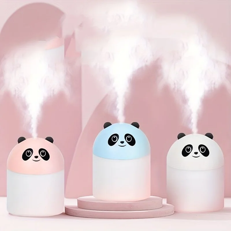 دستگاه بخور سرد مینی طرح پاندا humidifier چراغ دار 250ml