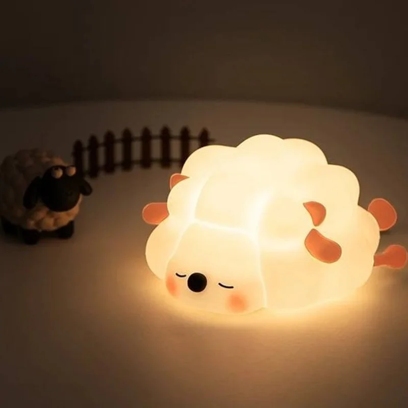 چراغ خواب سیلیکونی طرح گوسفند